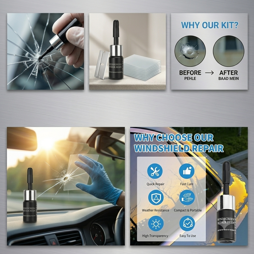 Windshield Crack Repair Kit